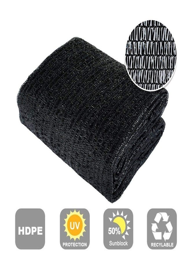 Agfabric 50% Shade Cloth 8 X 12ft Sun Shade Fabric Sunblock Shade Cloth Cover with Clips for Plants, Black - Image 4